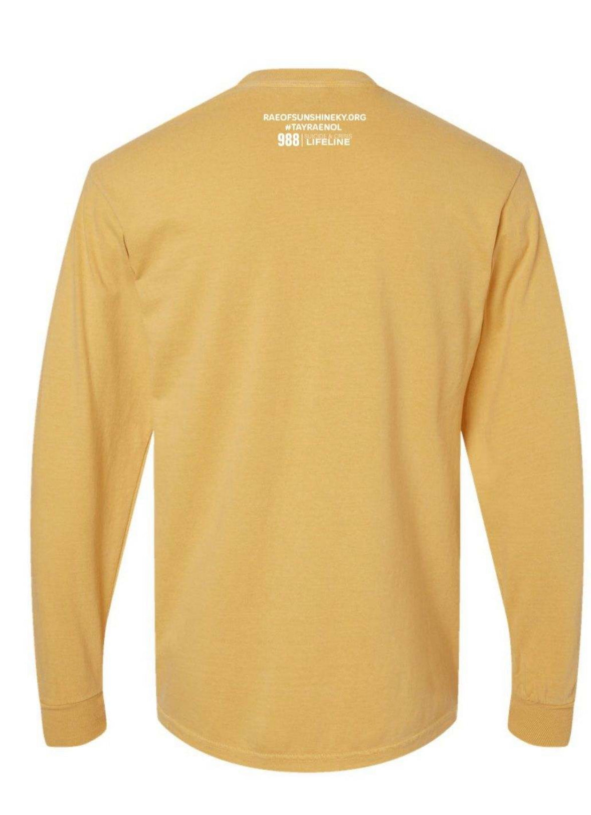 Fall SMILE Yellow Long Sleeve Tee