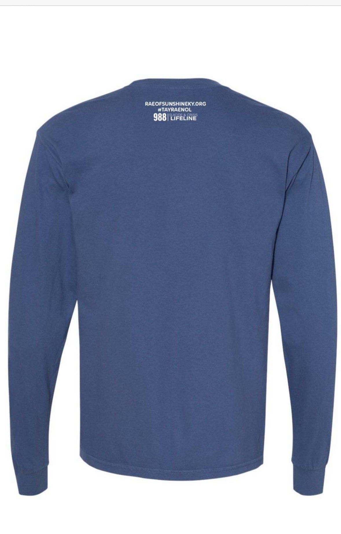 Fall SMILE Blue Long Sleeve Tee