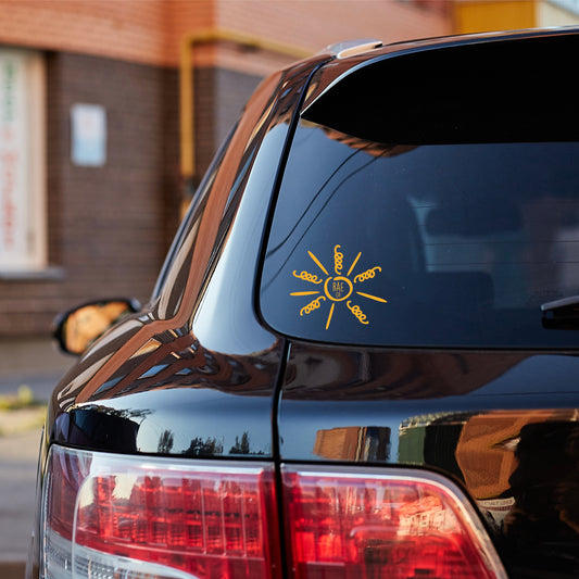 Curly Sunshine 6” Decal
